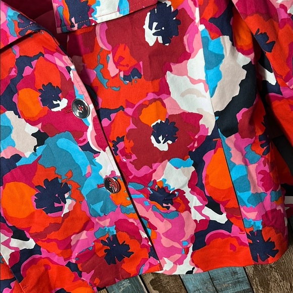 Rafaella Large Floral Multicolor Jacket - Picture 5 of 14